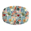 Rice Melamin Teller Oval Paris Mon Amour
