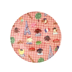 Rice Melamin Teller Red Kids Paris 20 cm