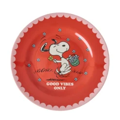Rice Melamin Teller Red Snoopy