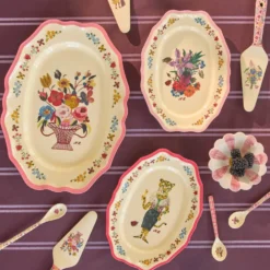 Rice Melamin Vintage Servierplatte Nathalie Lété Pink Small