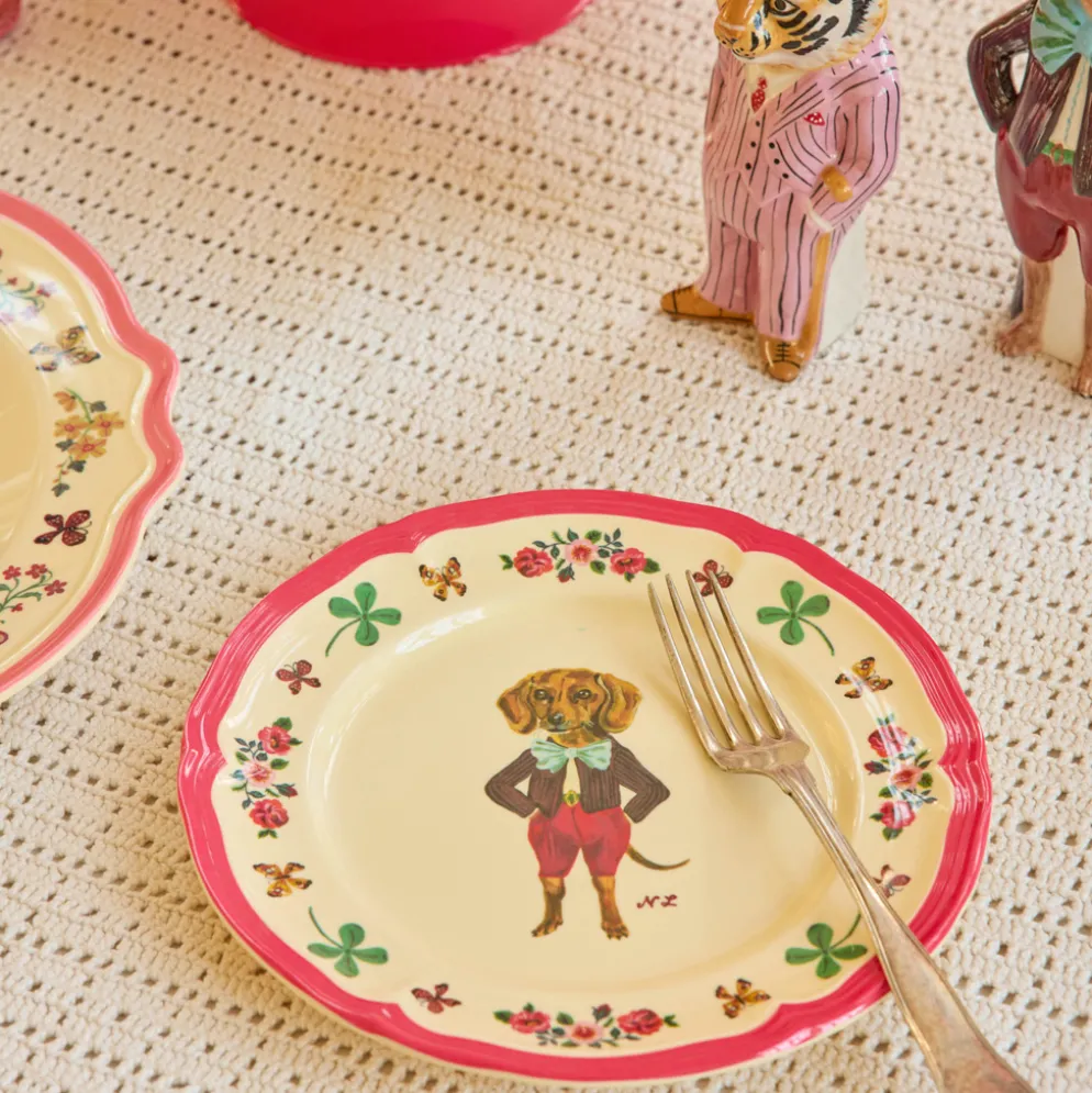 Rice Melamin Vintage Teller Nathalie Lété Red