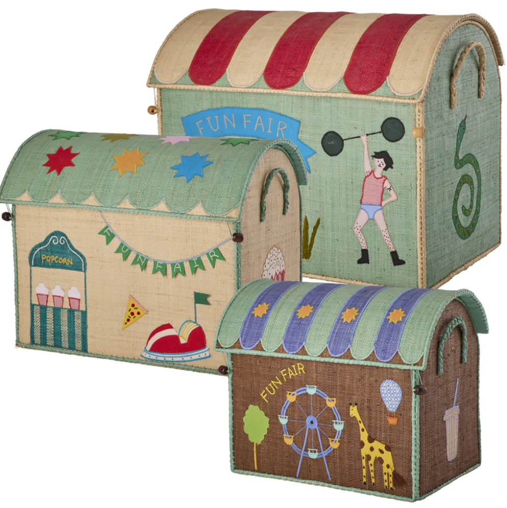 Rice Spielzeugkorb Fun Fair Blue