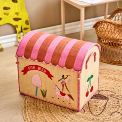 Rice Spielzeugkorb Fun Fair Pink