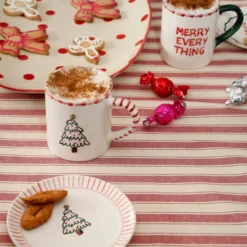Rice Tasse Keramik handbemalt Xmas Three 420 ml