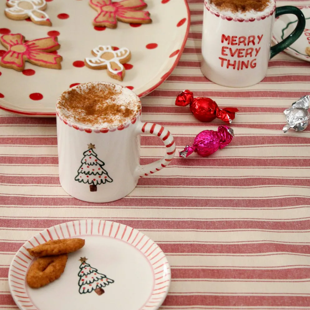 Rice Tasse Keramik handbemalt Xmas Three 420 ml
