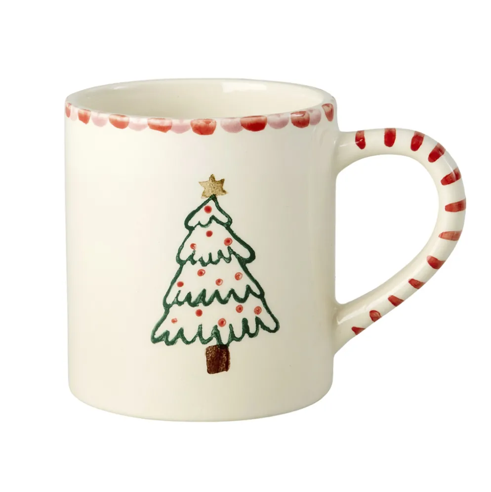 Rice Tasse Keramik handbemalt Xmas Three 420 ml