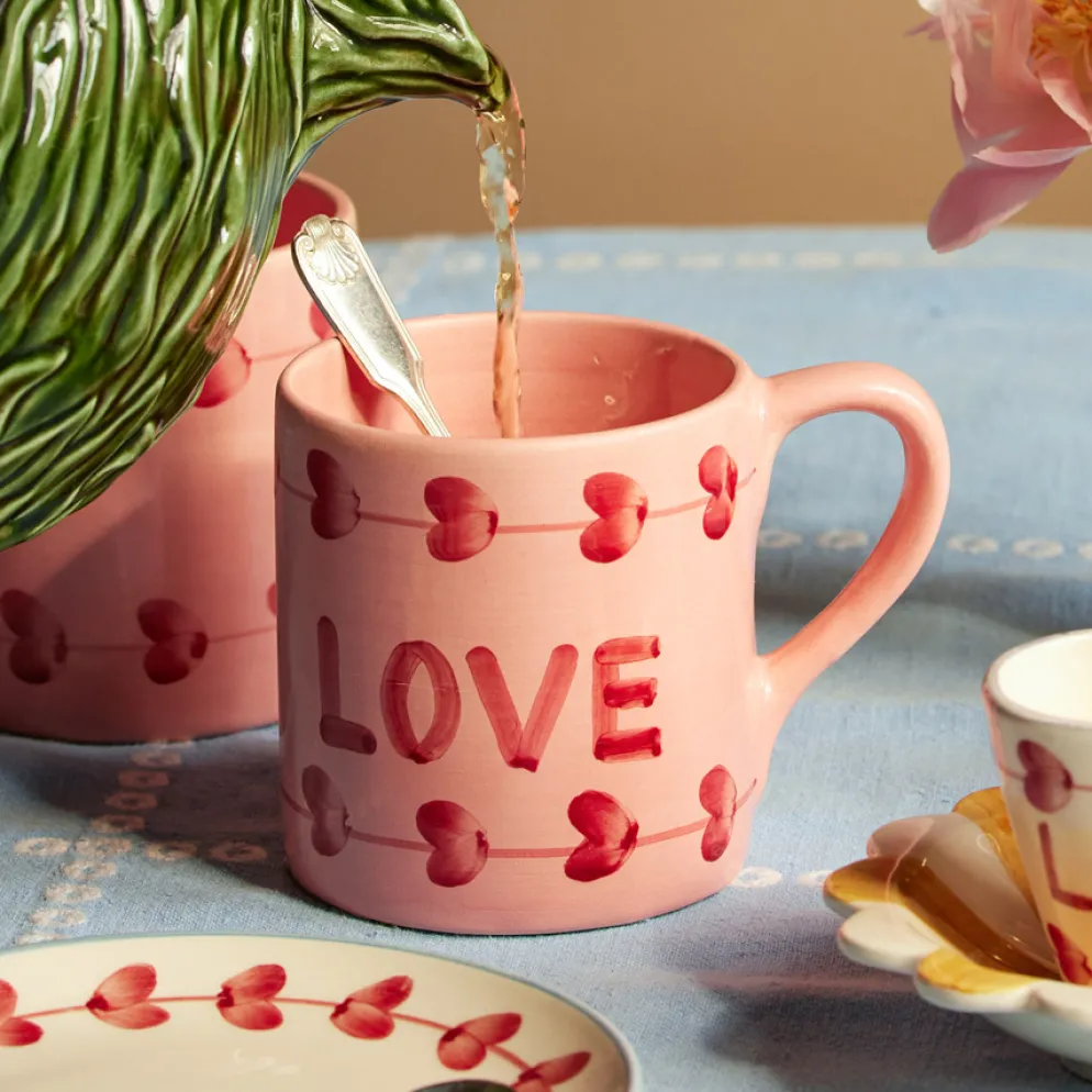 Rice Tasse Keramik handbemalt LOVE 420 ml