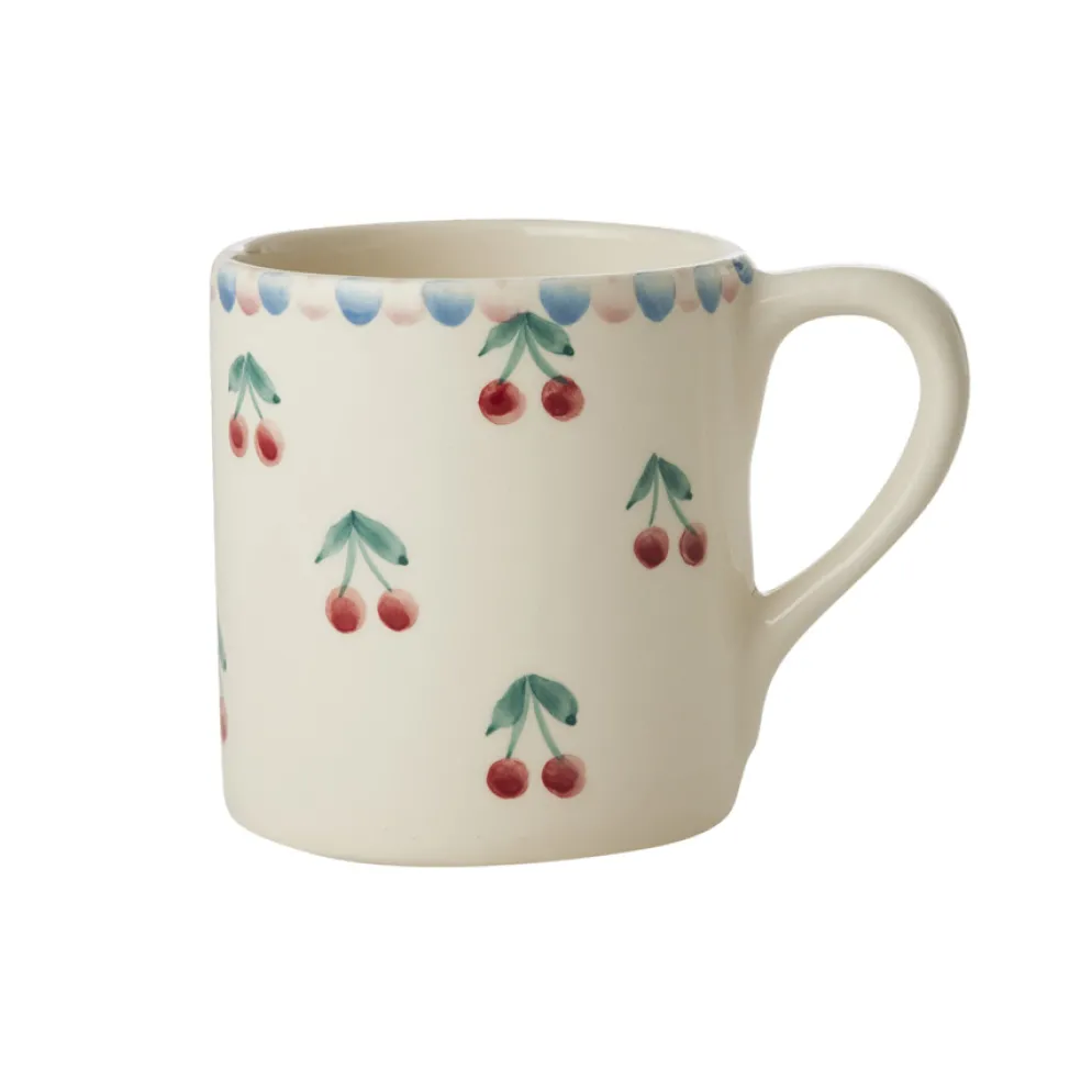 Rice Tasse Keramik handbemalt Cherries 420 ml