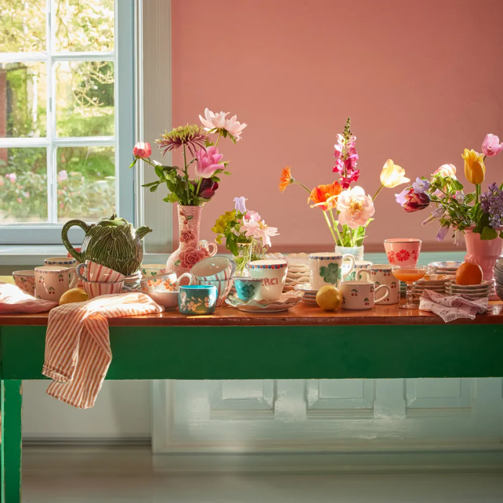 Rice Tasse Keramik handbemalt Cherries 420 ml