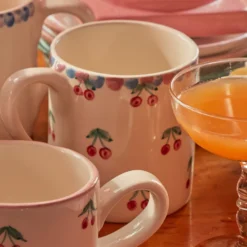 Rice Tasse Keramik handbemalt Cherries 420 ml