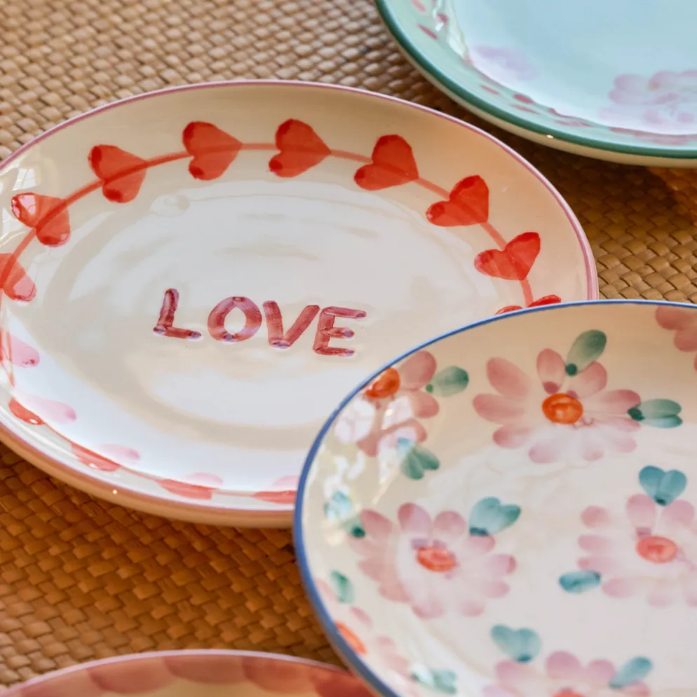 Rice Teller Keramik handbemalt LOVE 15 cm