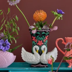 Rice Vase Keramik Swans
