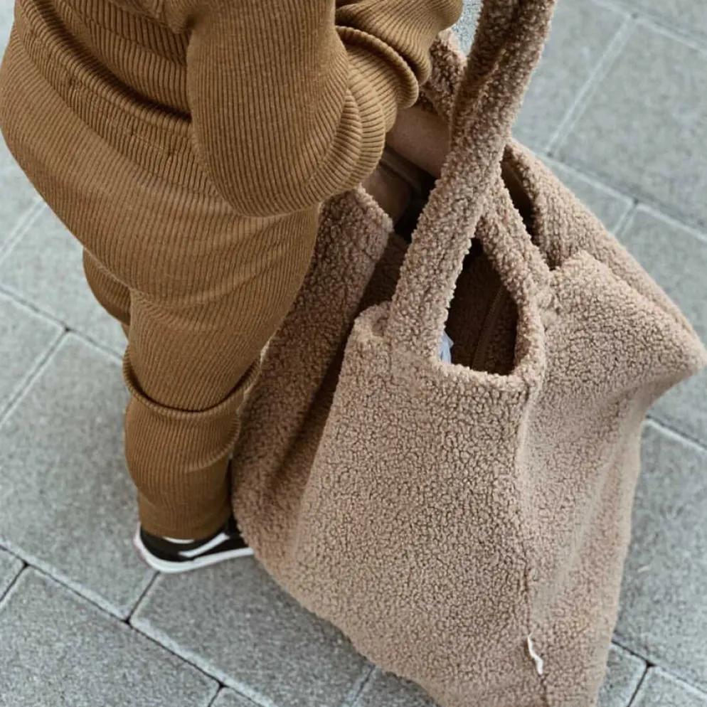 Studio Noos Tasche Brown teddy mom-bag
