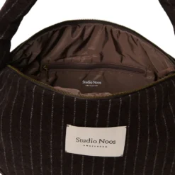 Studio Noos Tasche Cross Body Flannel Chalkstripe Brown