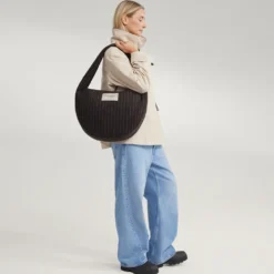 Studio Noos Tasche Cross Body Flannel Chalkstripe Brown
