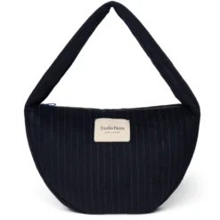 Studio Noos Tasche Cross Body Flannel Chalkstripe Dark Blue