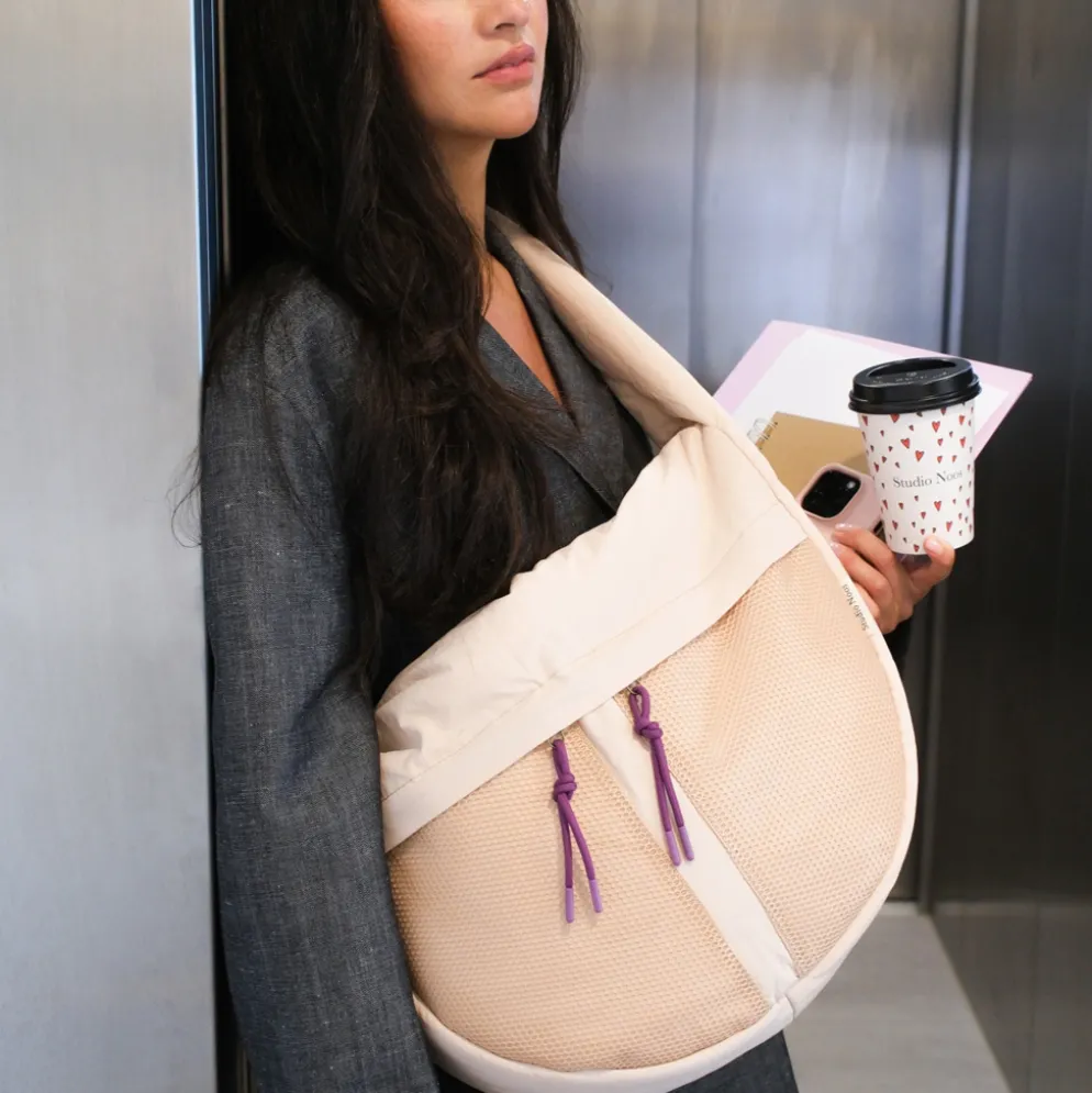 Studio Noos Tasche Cross Body Bag Patchwork Oatmeal