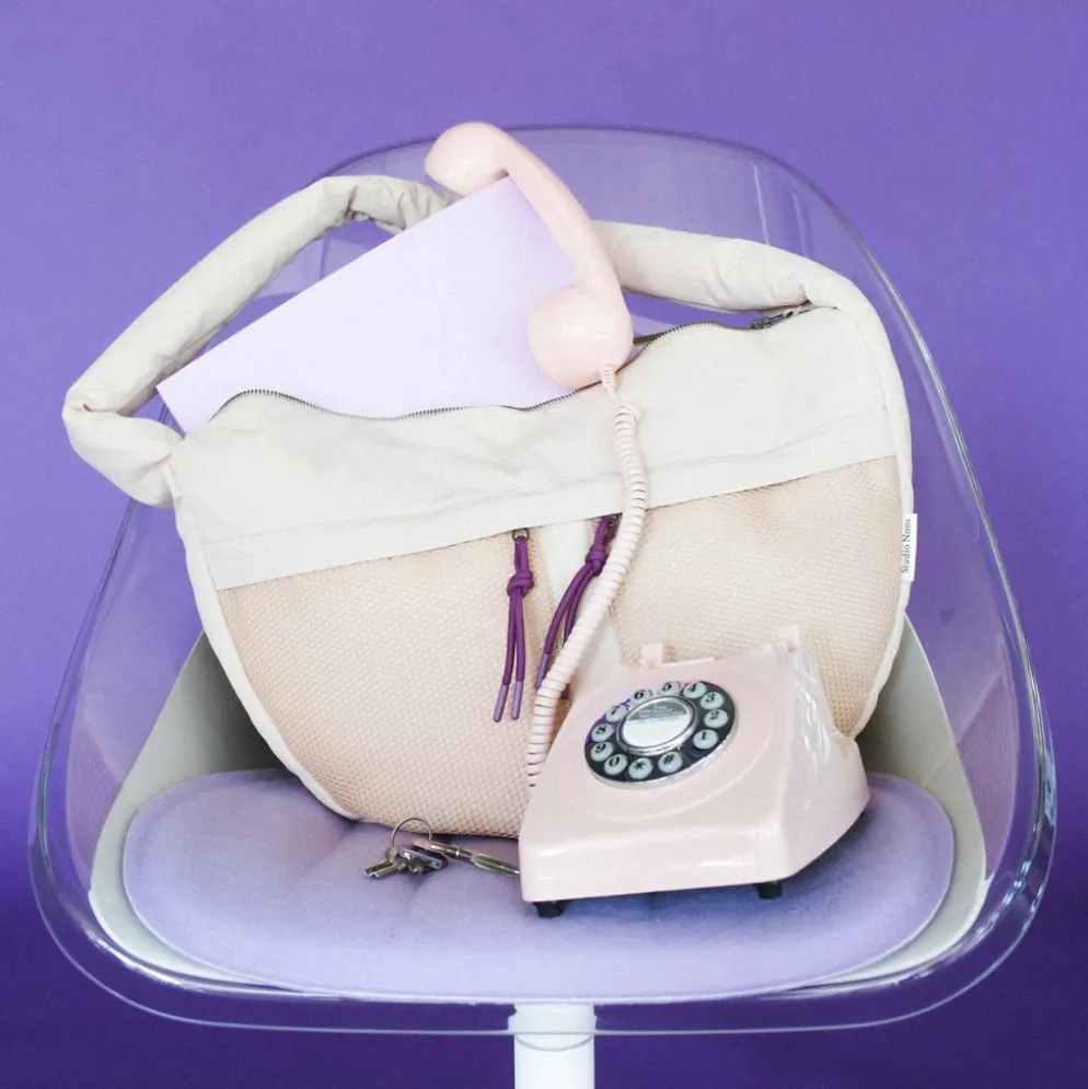 Studio Noos Tasche Cross Body Bag Patchwork Oatmeal
