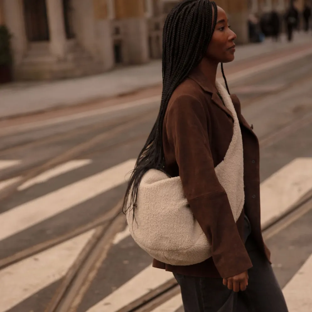 Studio Noos Tasche Cross Body Bag Ecru Teddy