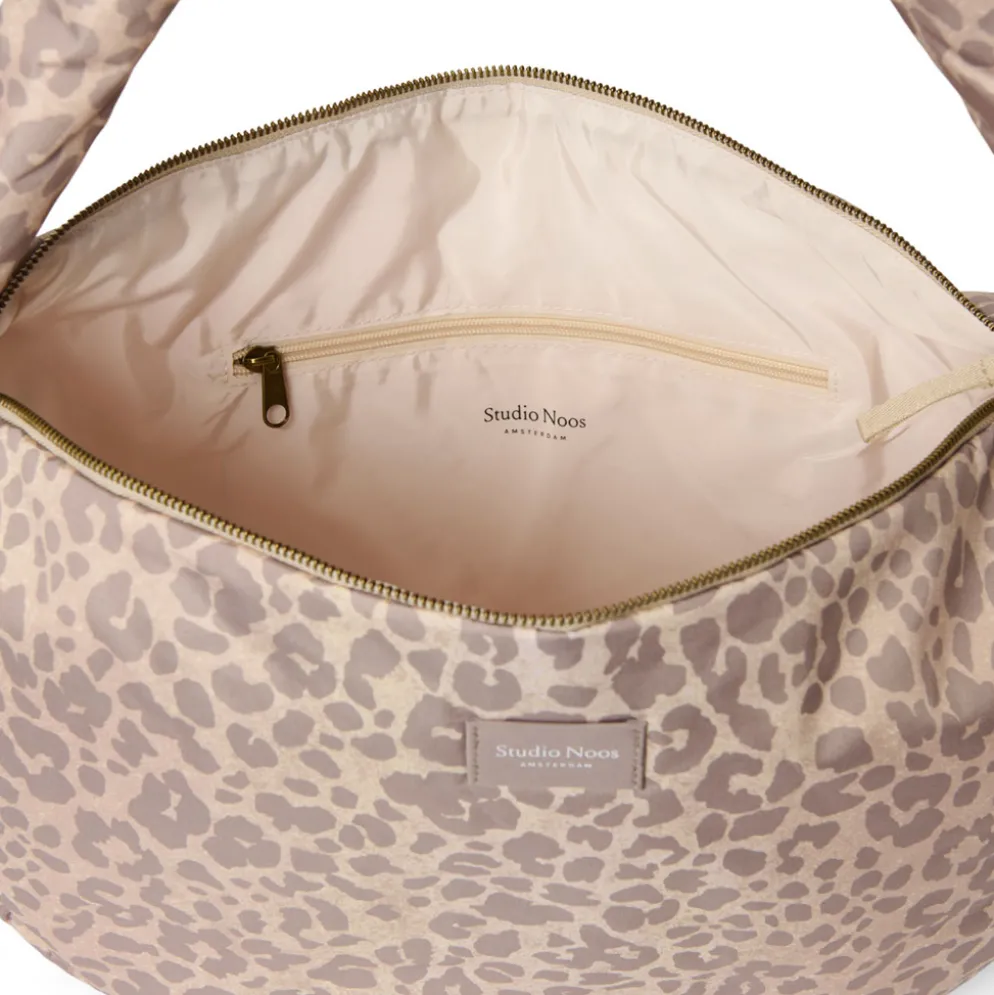 Studio Noos Tasche Cross Body Bag Puffy Beige Leopard