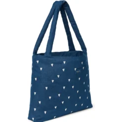 Studio Noos Tasche Denim Dark Blue White Hearts Mom-Bag