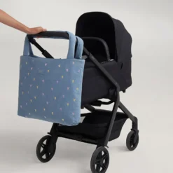 Studio Noos Tasche Denim Light Blue Hearts Mom-Bag