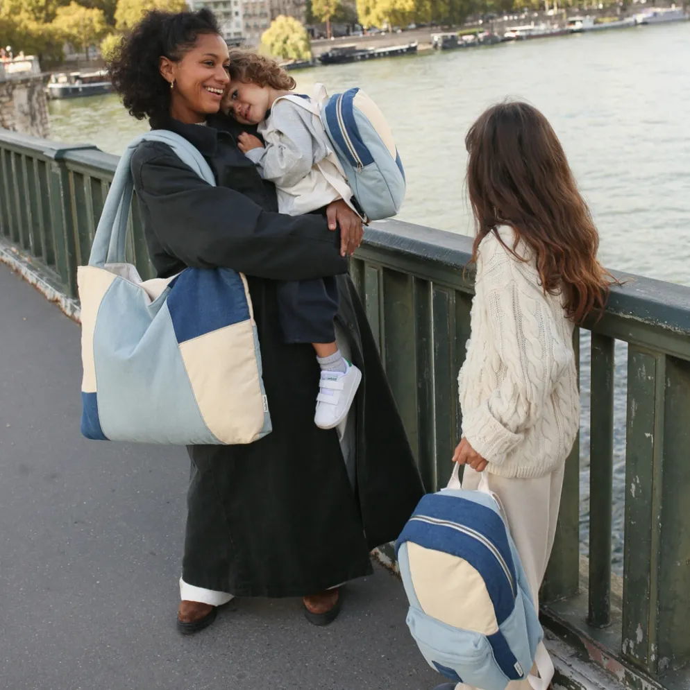 Studio Noos Tasche Denim Patchwork mom-bag