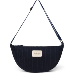 Studio Noos Tasche Fanny Pack Flannel Chalkstripe Dark Blue