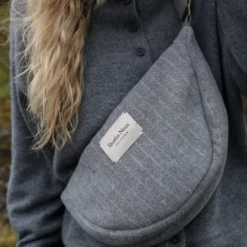 Studio Noos Tasche Fanny Pack Flannel Chalkstripe Light Grey