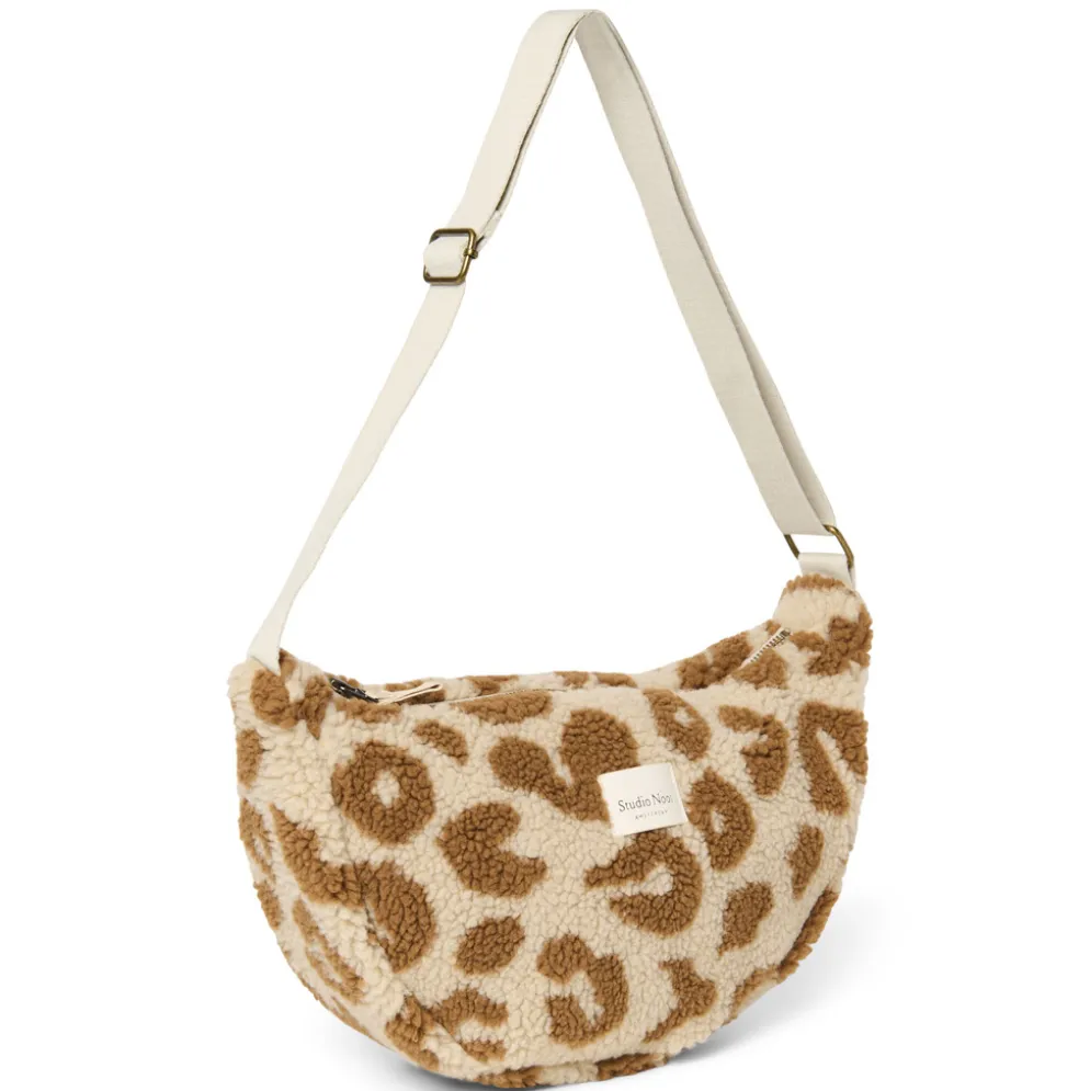Studio Noos Tasche Fanny Pack Ecru Leopard Teddy Adult