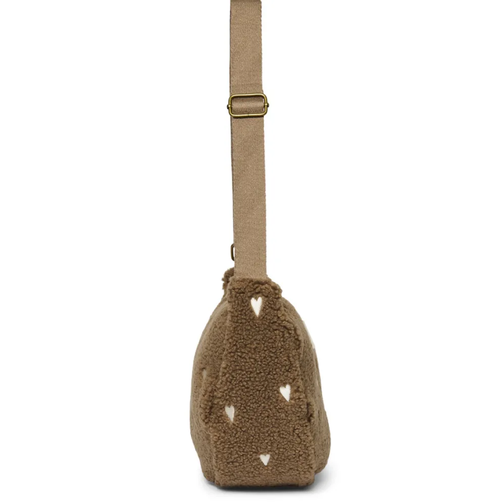 Studio Noos Tasche Fanny Pack Brown Teddy Hearts Adult