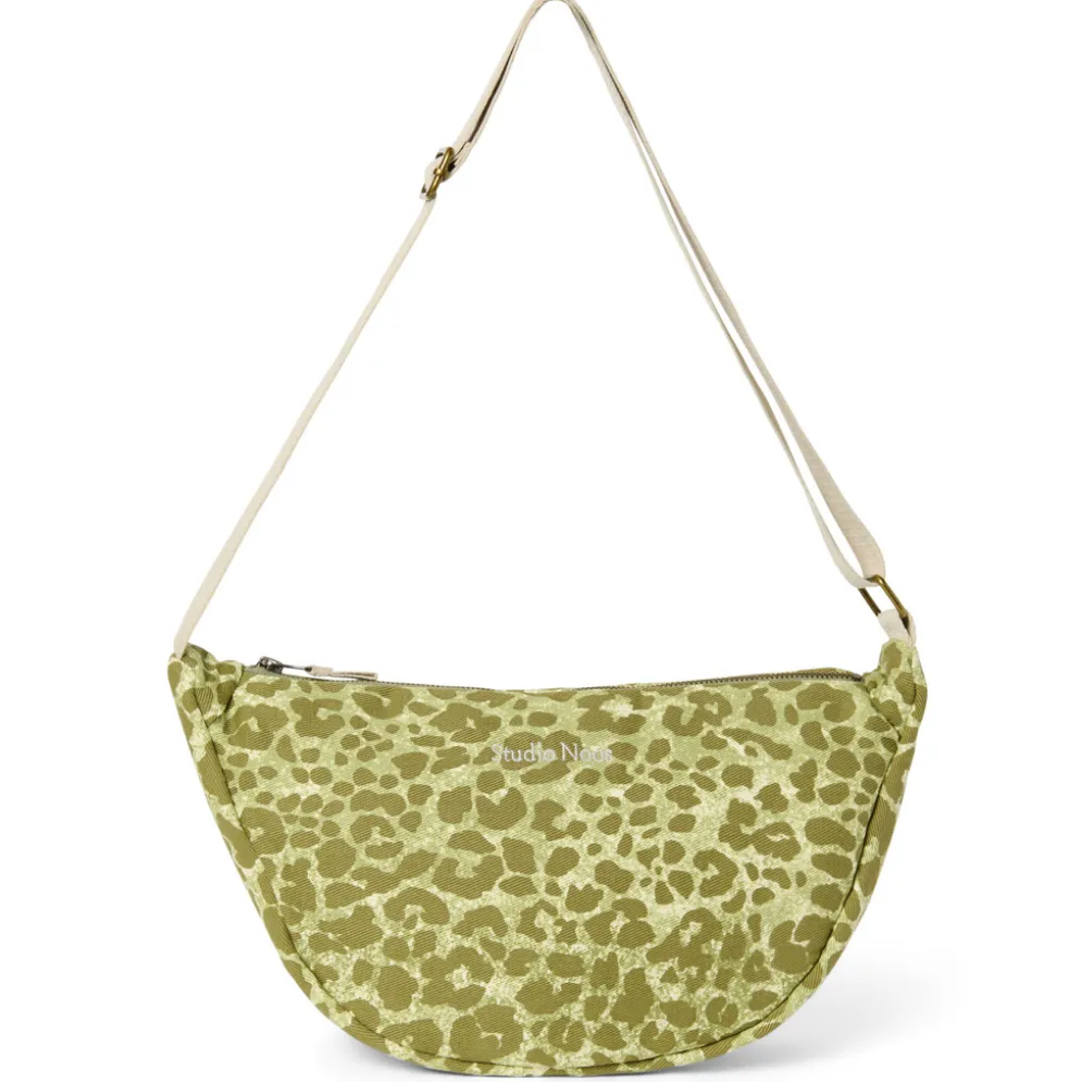 Studio Noos Tasche Fanny Pack Cotton Adult Green Leopard