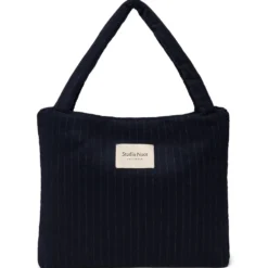 Studio Noos Tasche Flannel Chalkstripe Dark Blue Mom-Bag