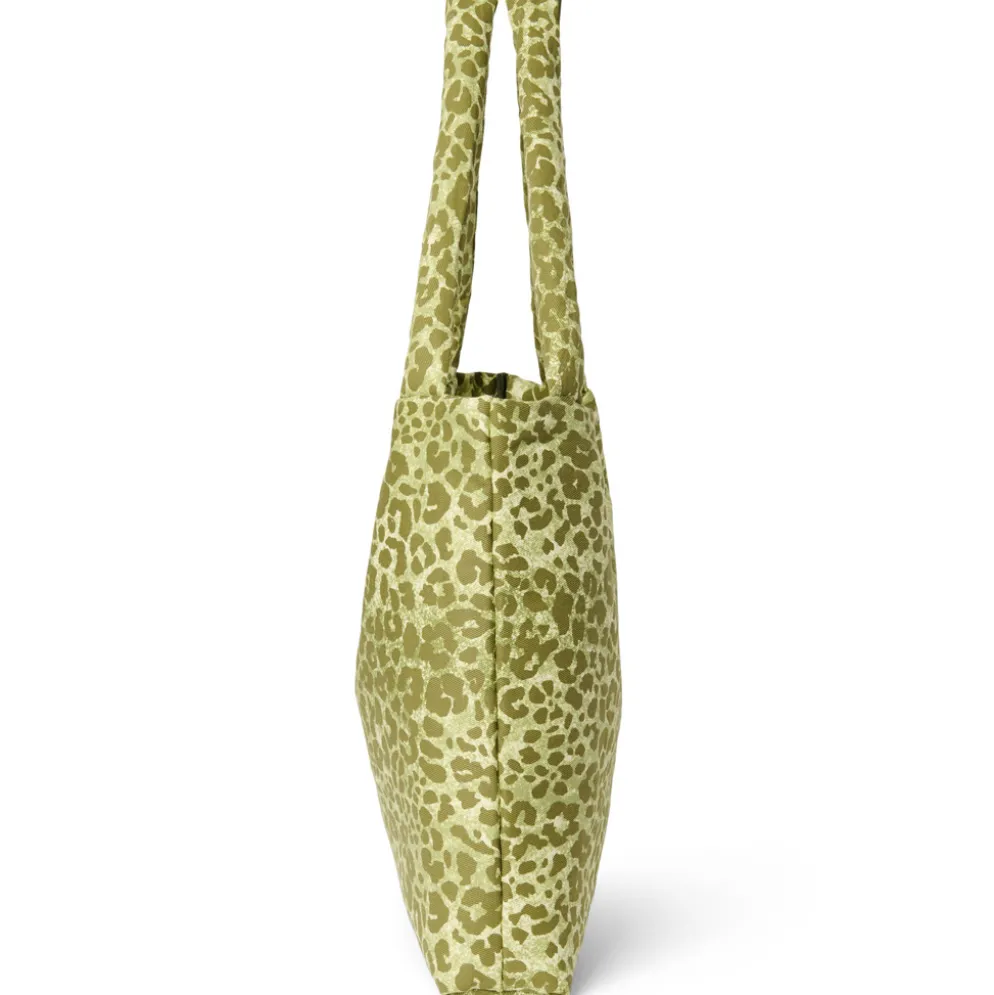Studio Noos Tasche mom-bag Cotton Green Leopard