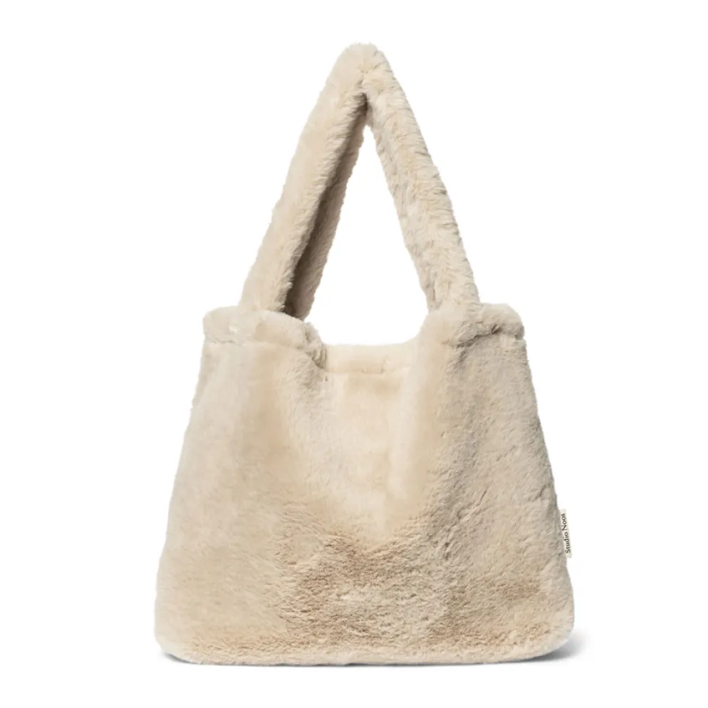 Studio Noos Tasche Neutral Faux Fur Mom Bag
