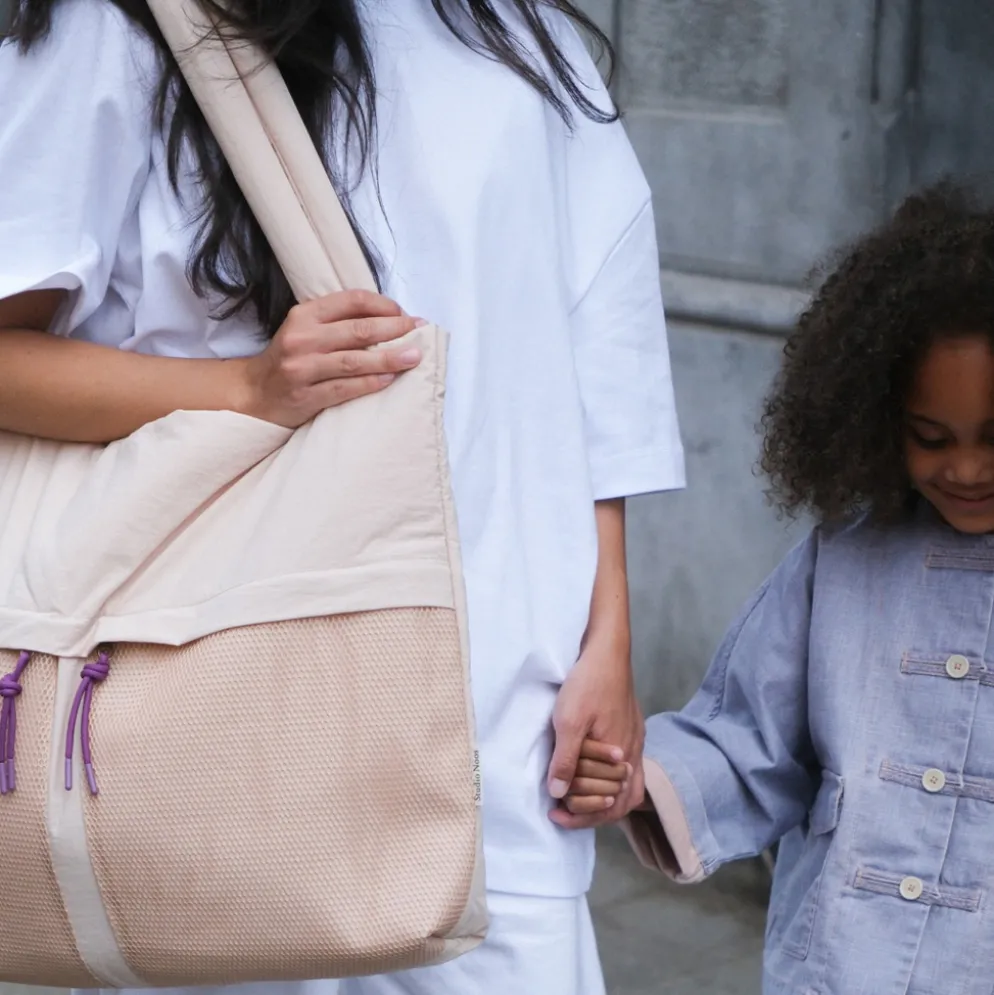 Studio Noos Tasche Patchwork mom-bag Textured Oatmeal