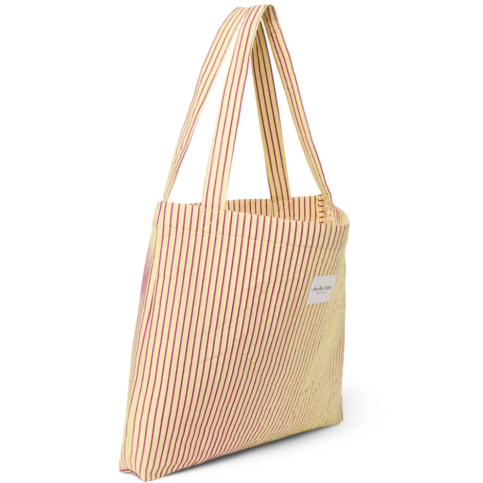 Studio Noos Tasche Poplin Striped mom-bag Butter Yellow
