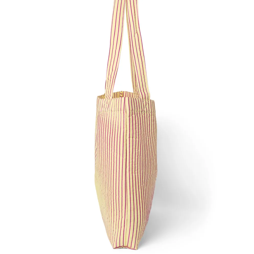Studio Noos Tasche Poplin Striped mom-bag Butter Yellow