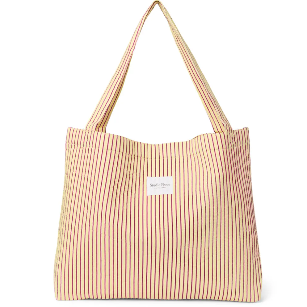 Studio Noos Tasche Poplin Striped mom-bag Butter Yellow