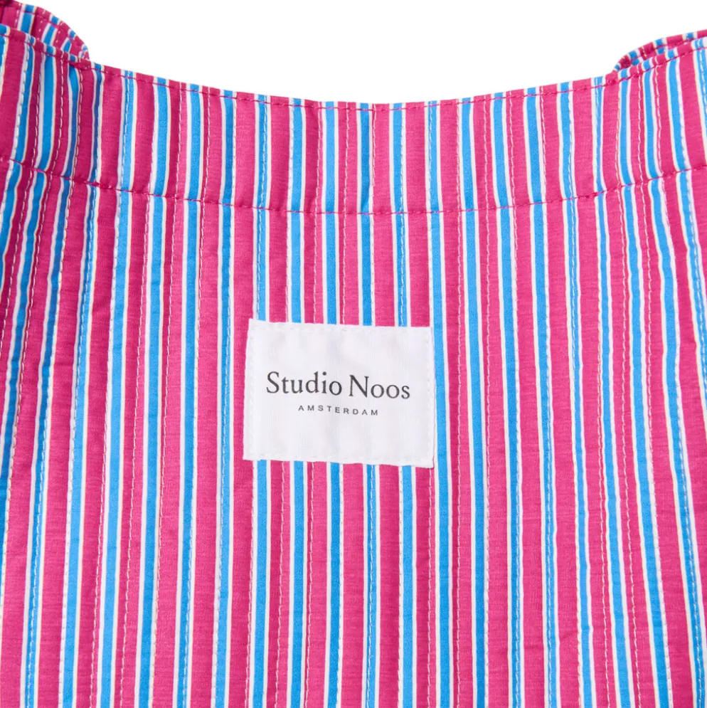 Studio Noos Tasche Poplin Striped mom-bag Raspberry
