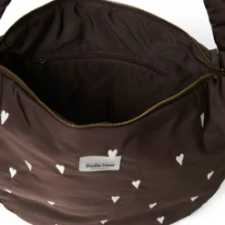 Studio Noos Tasche Puffy Cross Body Bag Brown Hearts