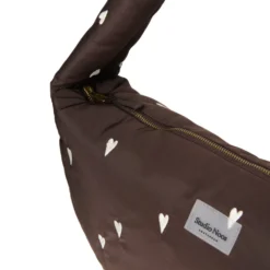 Studio Noos Tasche Puffy Cross Body Bag Brown Hearts