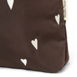 Studio Noos Tasche Puffy Mom Bag Brown Hearts