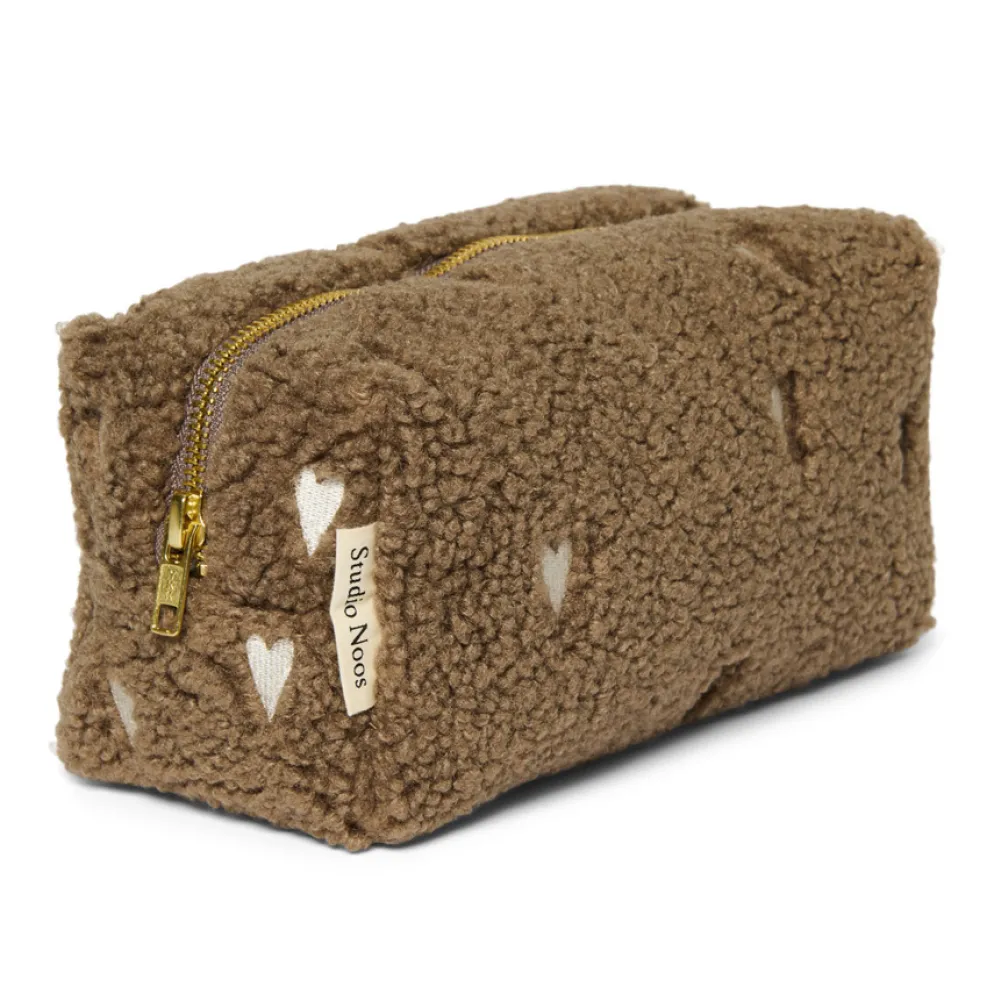 Studio Noos Täschchen Brown Teddy Hearts