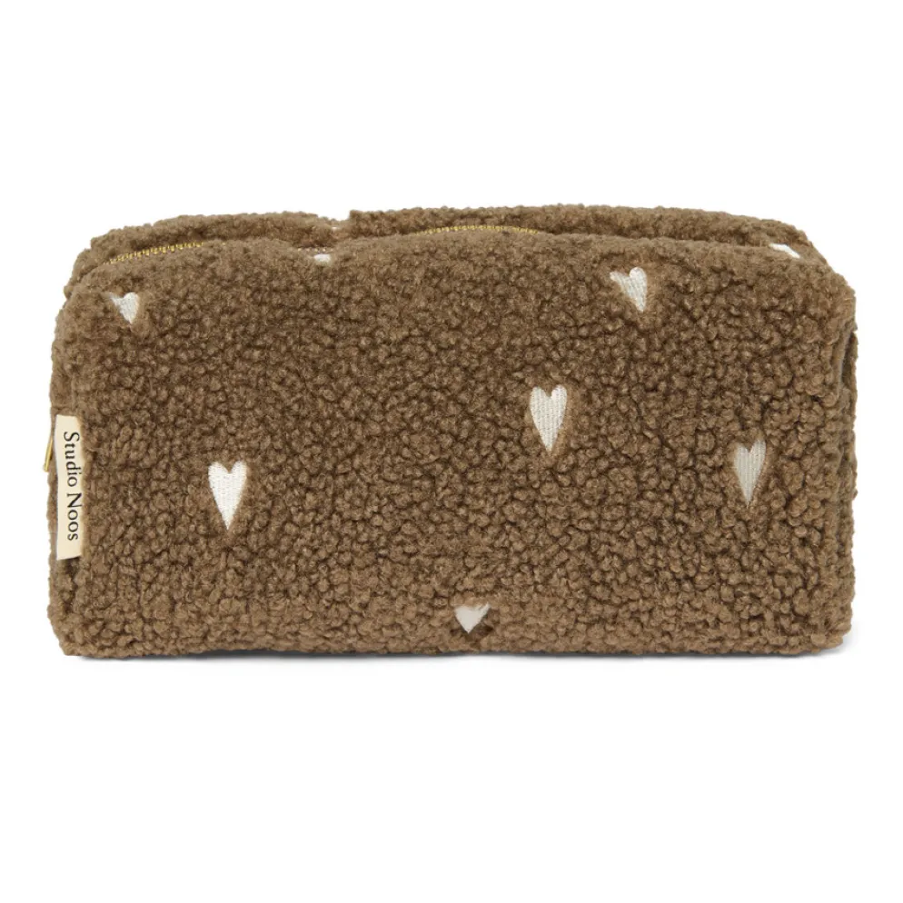 Studio Noos Täschchen Brown Teddy Hearts