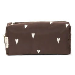 Studio Noos Täschchen Puffy Brown Hearts