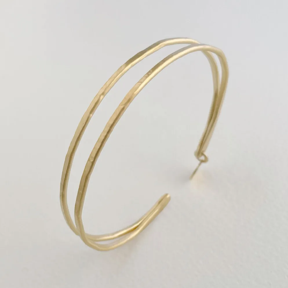 Susi Cala Armreif Kam Double Bangle Sterlingsilber vergoldet