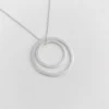Susi Cala Kette mit Anhänger Double Hoop 'L/M' Sterlingsilber