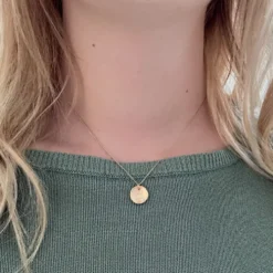Susi Cala Kette mit Anhänger Moon 'S' Sterlingsilber vergoldet