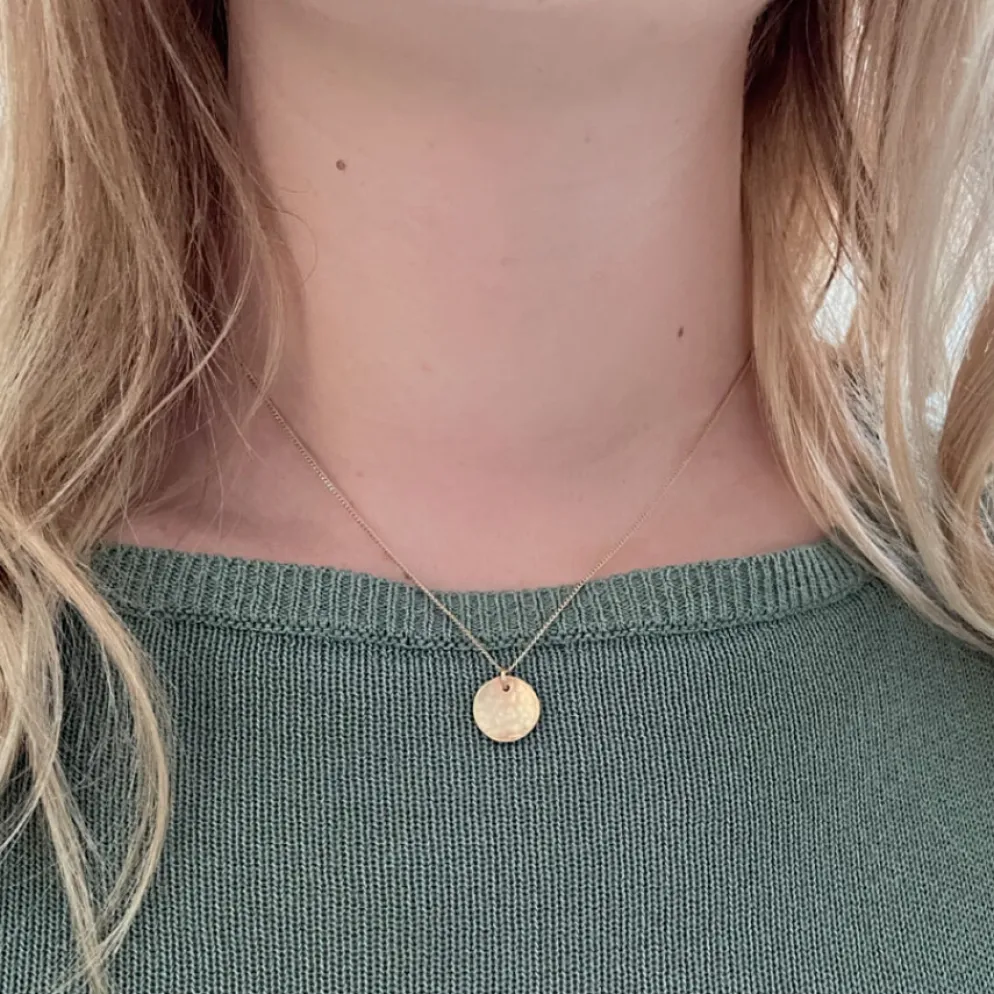 Susi Cala Kette mit Anhänger Moon 'S' Sterlingsilber vergoldet